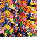 Creativity Street Shaped Beads, Uppercase Letters, Approx. 7/8in, PK288 PAC3253